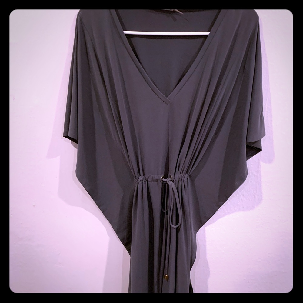 Calvin Klein Batwing Tunic Tie Dress..
